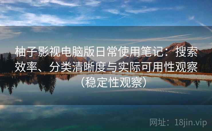 柚子影视电脑版日常使用笔记：搜索效率、分类清晰度与实际可用性观察（稳定性观察）