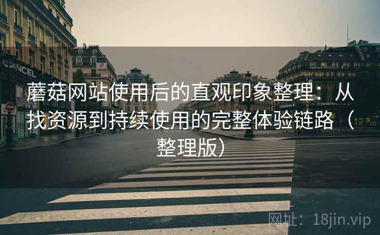 蘑菇网站使用后的直观印象整理：从找资源到持续使用的完整体验链路（整理版）