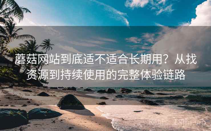 蘑菇网站到底适不适合长期用？从找资源到持续使用的完整体验链路