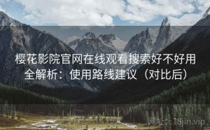 樱花影院官网在线观看搜索好不好用全解析：使用路线建议（对比后）