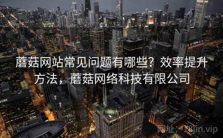 蘑菇网站常见问题有哪些？效率提升方法，蘑菇网络科技有限公司
