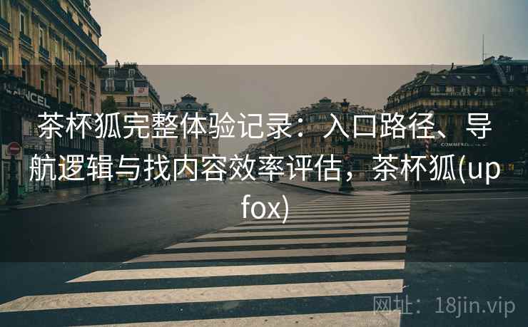 茶杯狐完整体验记录：入口路径、导航逻辑与找内容效率评估，茶杯狐(upfox)